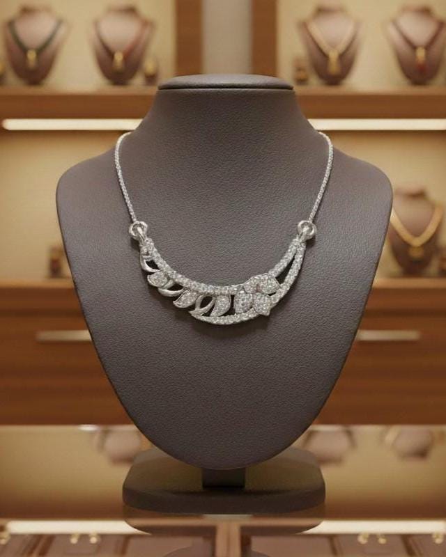 Rose gold moissanite diamond leaf necklace featuring a minimalist wedding pendant, elegant bridal jewelry for women.
