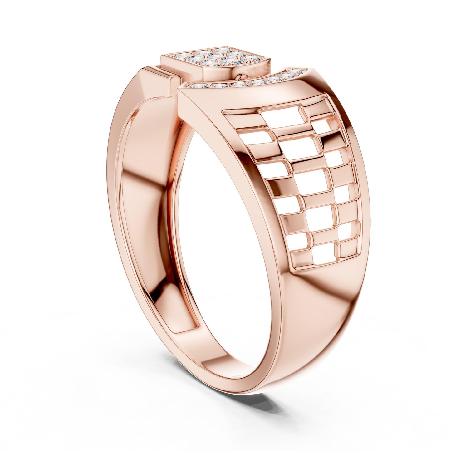 Luxury CZ Wide Band Statement Ring for Women | Gold, Rose Gold & Silver | Sizes 5–11 | Engagement Gift