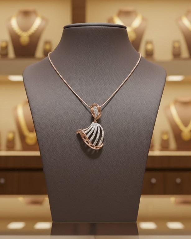 Pendant Necklace | Hypoallergenic Diamond Alternative, Bridal Jewelry