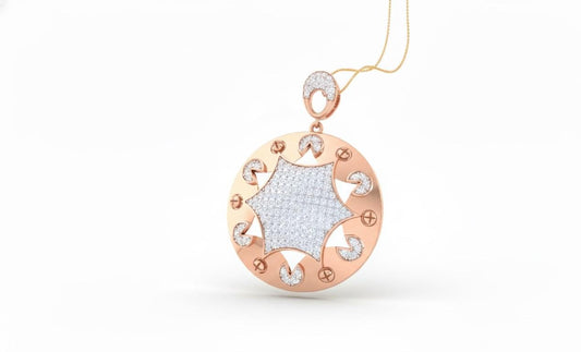 Moissanite Star Pendant Necklace – Hypoallergenic Charm, Adjustable 22in Chain