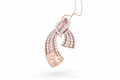 Moissanite Celestial Pendant Necklace | Hypoallergenic Adjustable Chain | Gold, Rose Gold, Silver