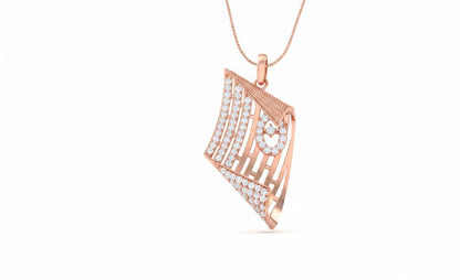 Geometric Pendant Jewelry Moissanite Hypoallergenic Necklace Modern Luxury Chain