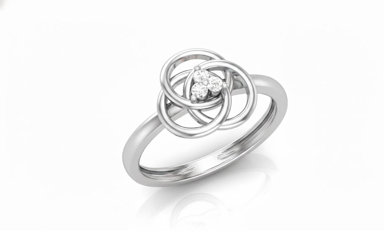 Moissanite Knot Ring for Women | Gold, Rose Gold & Silver | Sizes 5–11 | Promise, Anniversary & Valentine Gift