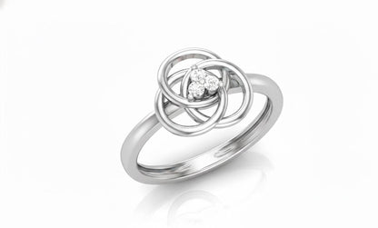 Moissanite Knot Ring for Women | Gold, Rose Gold & Silver | Sizes 5–11 | Promise, Anniversary & Valentine Gift