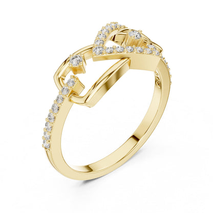 Riora rose gold infinity moissanite diamond wedding band for women with minimalist design and elegant promise style.