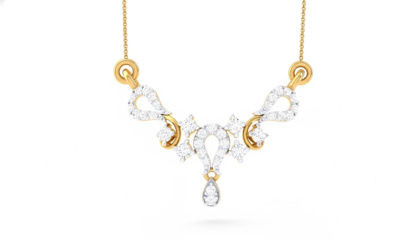 Moissanite Teardrop Pendant Necklace for Women | Gold, Rose Gold & Silver | Adjustable 22" Chain | Bridal & Anniversary Gift