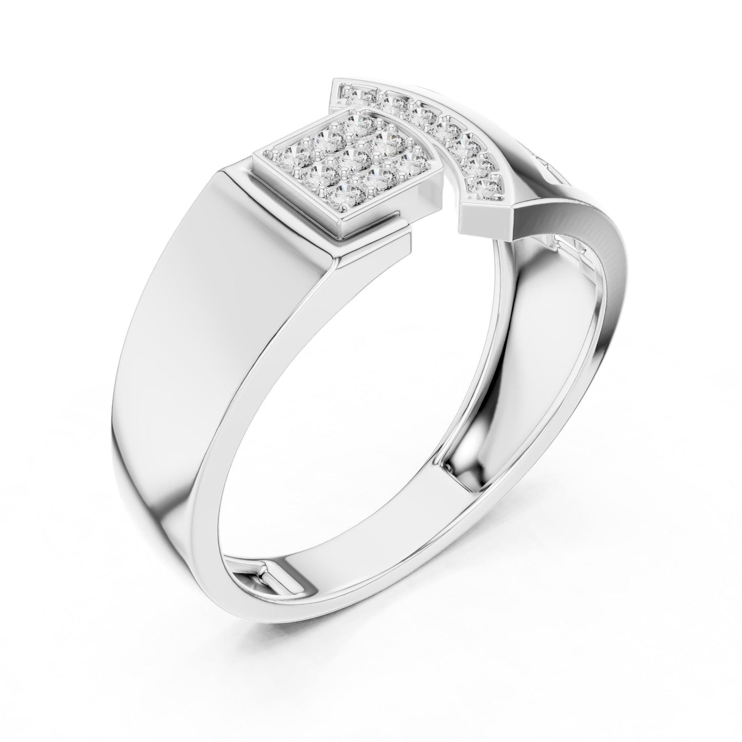 Luxury CZ Wide Band Statement Ring for Women | Gold, Rose Gold & Silver | Sizes 5–11 | Engagement Gift