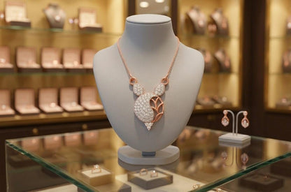 Riora Moissanite owl necklace with gold, rose gold, and silver pendant on adjustable chain, animal jewelry gift, luxury statement piece