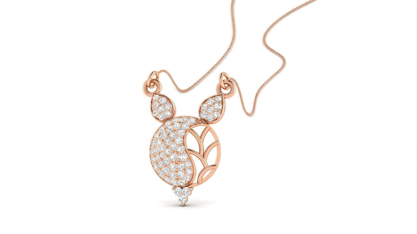 Riora Moissanite owl necklace with gold, rose, and silver pendant on adjustable chain, animal jewelry gift, luxury statement piece