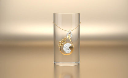 Moissanite Teardrop Jewelry Set for Women | Necklace, Earrings & Ring | Gold, Rose Gold & Silver | Bridal & Valentine Gift