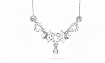 Moissanite Teardrop Pendant Necklace for Women | Gold, Rose Gold & Silver | Adjustable 22" Chain | Bridal & Anniversary Gift