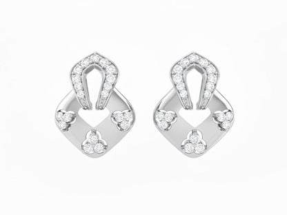 Riora moissanite stud earrings in gold, rose, and silver with diamond-like sparkle, hypoallergenic and nickel-free for elegant wear