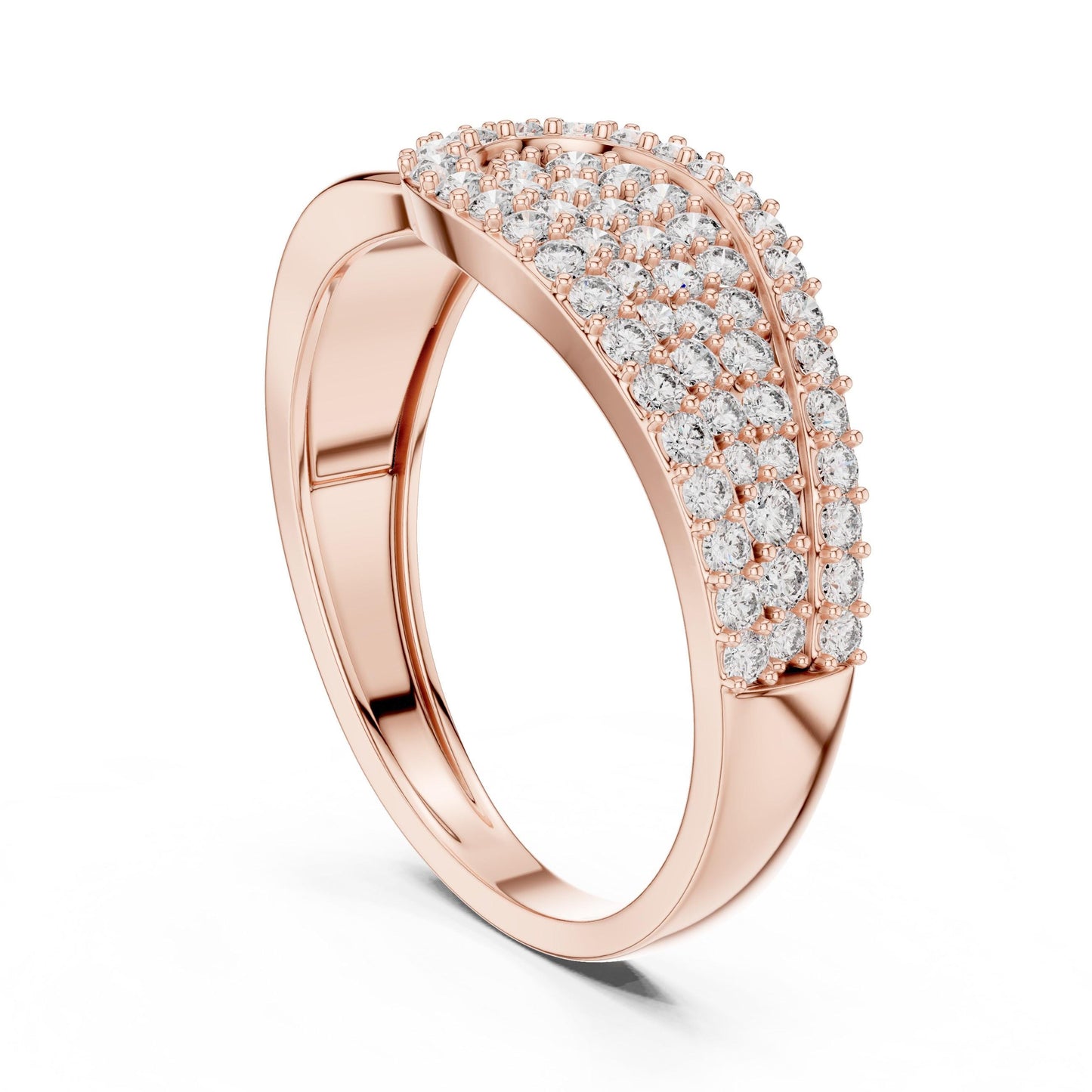 Luxury CZ Statement Ring | Gold, Rose Gold & Silver | Bridal, Anniversary & Everyday Jewelry