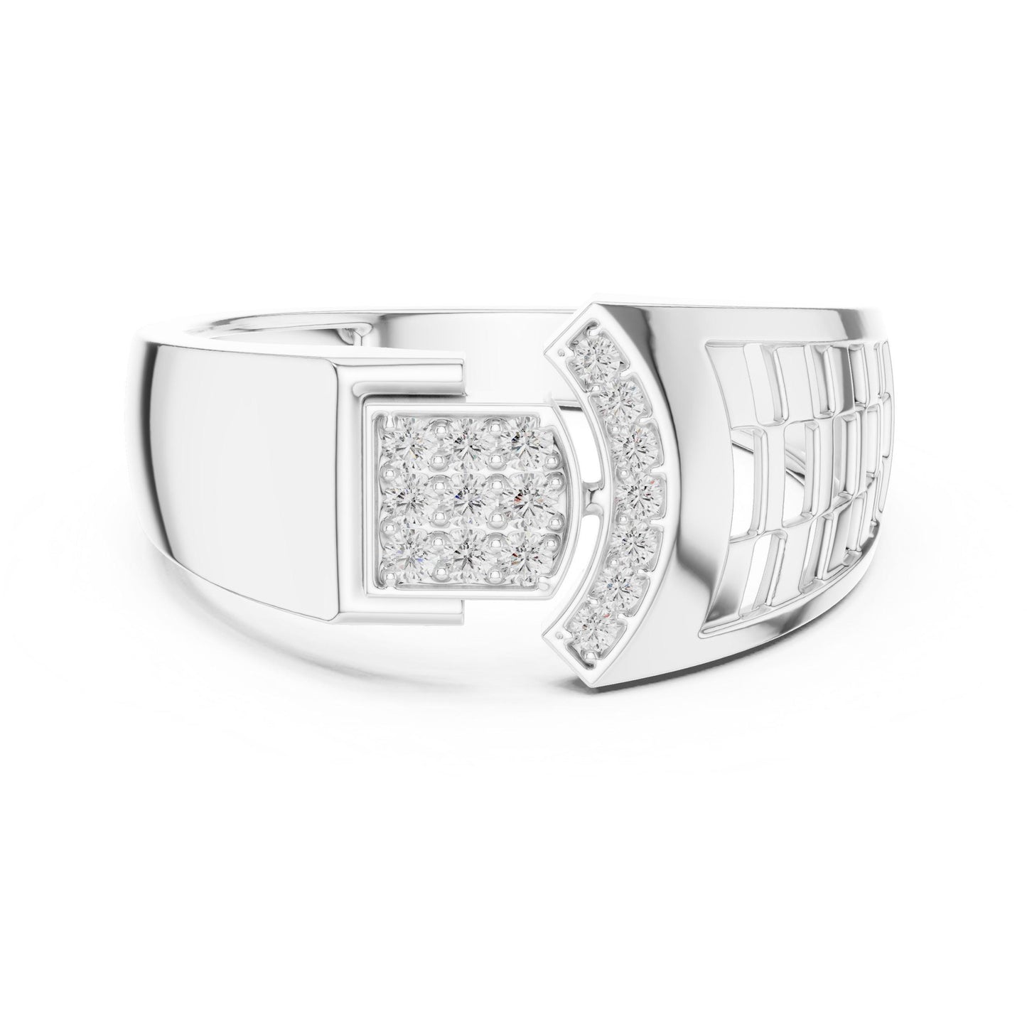 Luxury CZ Wide Band Statement Ring for Women | Gold, Rose Gold & Silver | Sizes 5–11 | Engagement Gift
