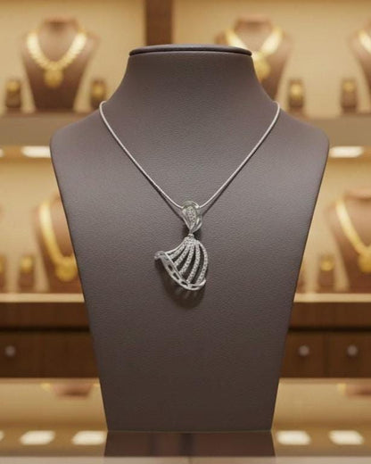 Pendant Necklace | Hypoallergenic Diamond Alternative, Bridal Jewelry