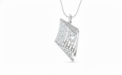 Geometric Pendant Jewelry Moissanite Hypoallergenic Necklace Modern Luxury Chain