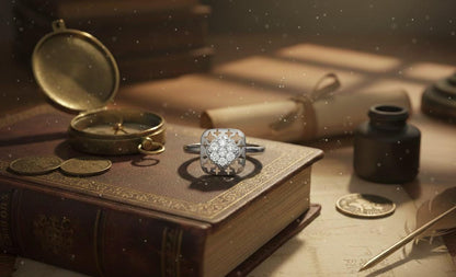 Moissanite Floral Statement Ring | Gold, Rose Gold & Silver | Hypoallergenic Fine Jewelry