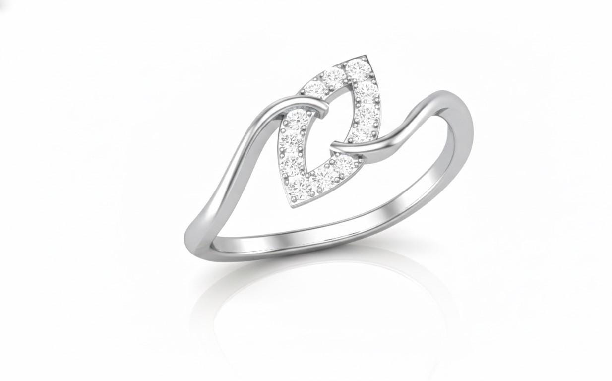 Interlocking Heart Moissanite Ring | Gold, Rose Gold & Silver | Hypoallergenic Promise Ring