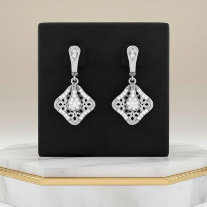 Moissanite Stud Dangle Earrings | Hypoallergenic | Gold, Rose Gold & Silver | Riora