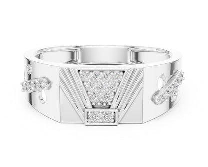 Riora luxury gold moissanite diamond statement ring for women, bridal jewelry, perfect for engagement or wedding parties.
