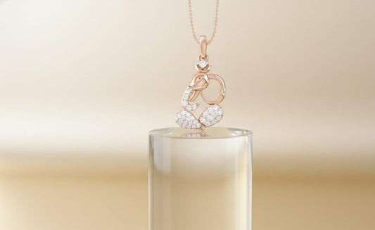 Moissanite Heart Pendant Necklace | Hypoallergenic | Gold, Rose Gold, Silver