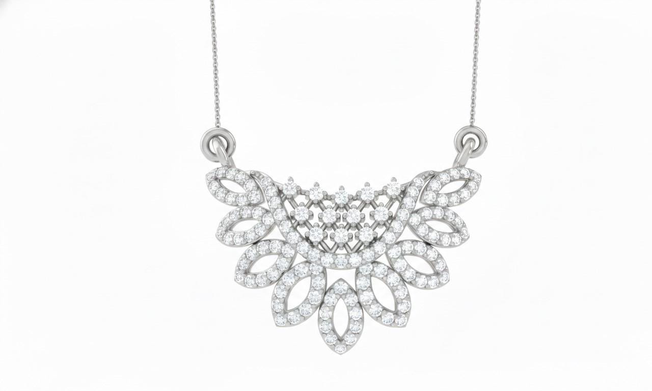 Riora butterfly moissanite diamond necklace with rose gold and silver chain, dainty minimalist pendant for women.