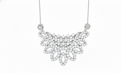 Riora butterfly moissanite diamond necklace with rose gold and silver chain, dainty minimalist pendant for women.