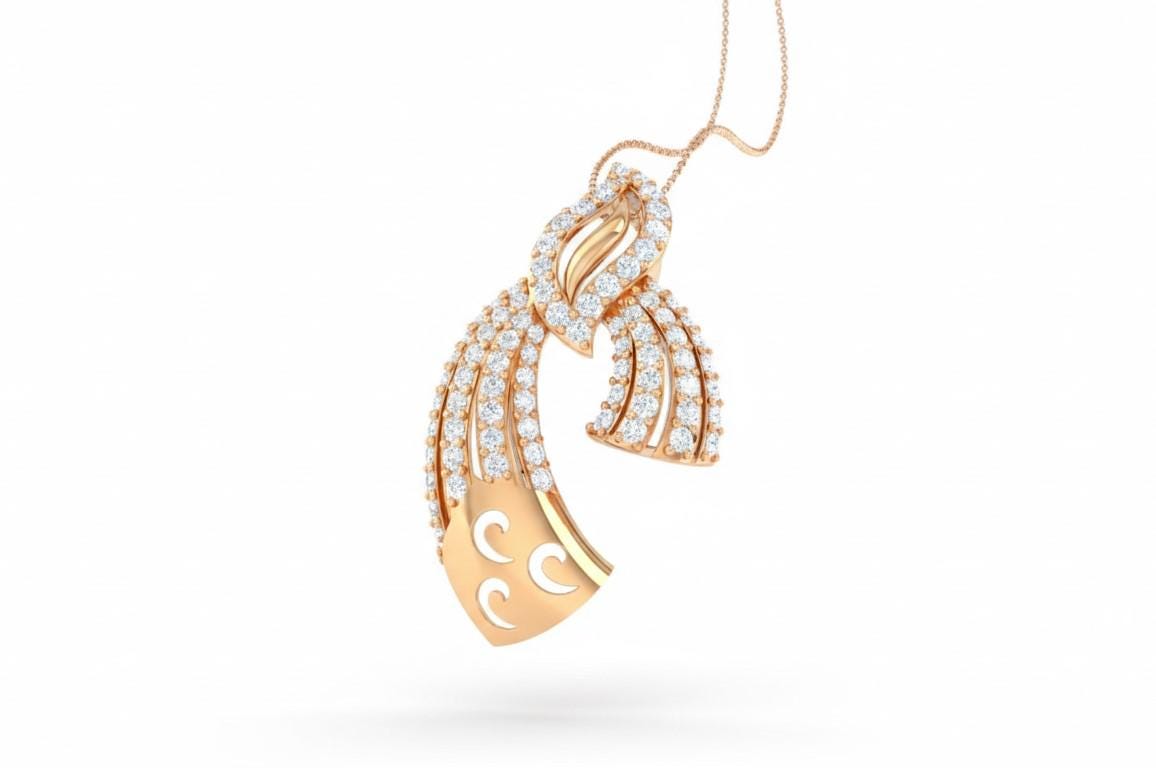Moissanite Celestial Pendant Necklace | Hypoallergenic Adjustable Chain | Gold, Rose Gold, Silver