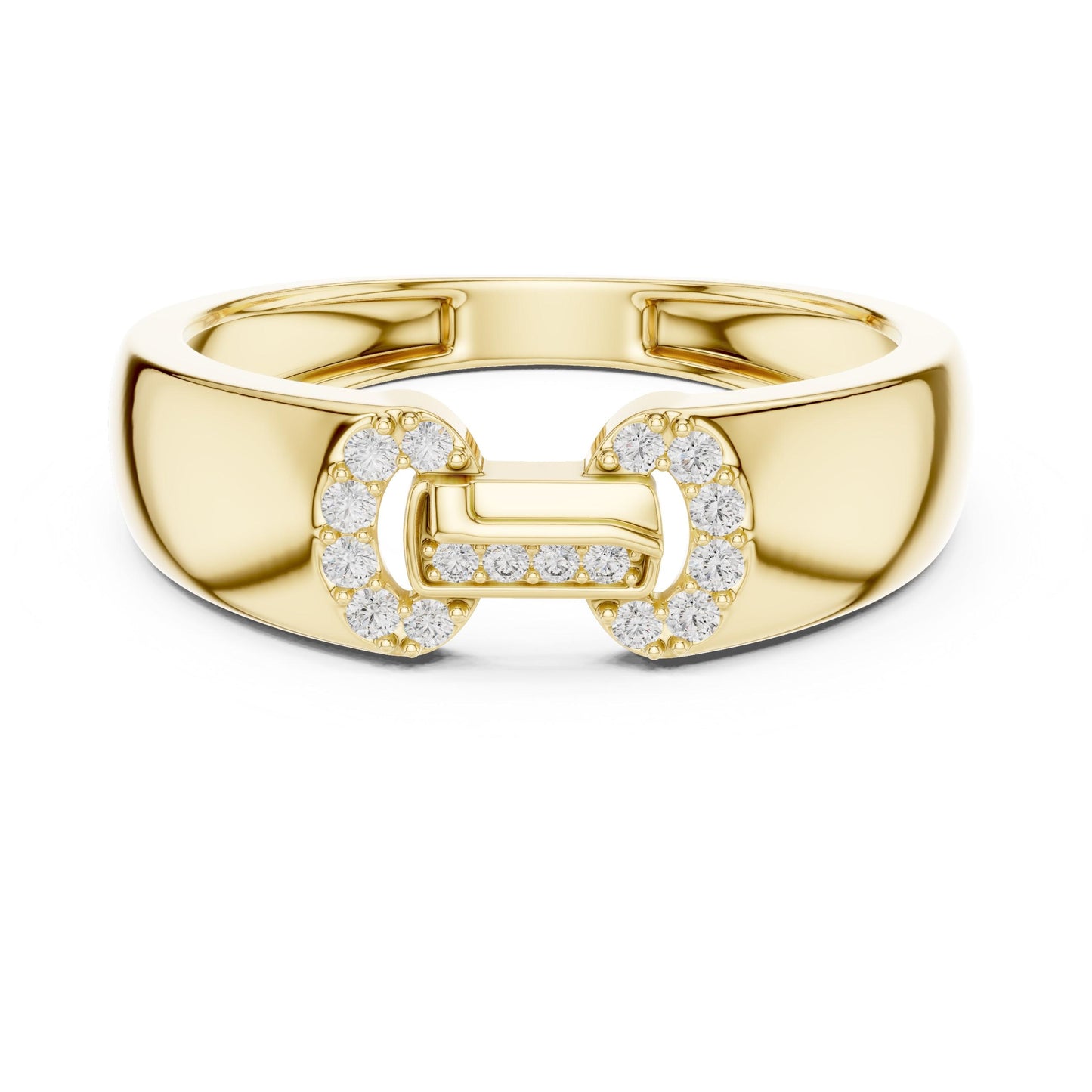 Rose gold minimalist moissanite diamond stacking wedding band by Riora, featuring dainty, elegant jewelry for special occasions.