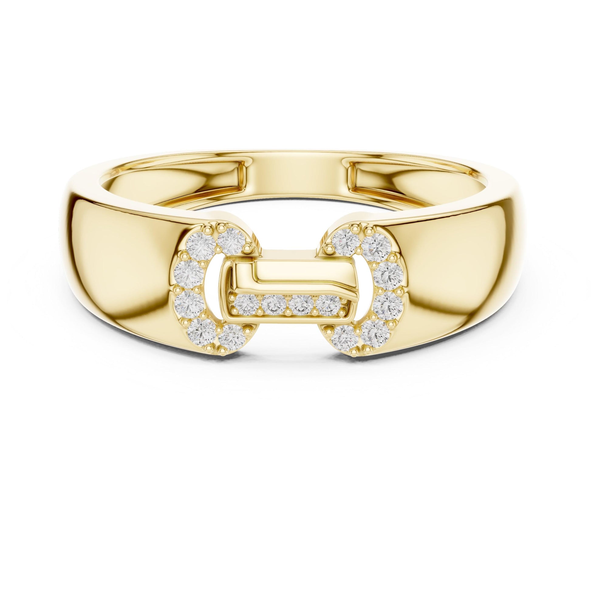 Rose gold minimalist moissanite diamond stacking wedding band by Riora, featuring dainty, elegant jewelry for special occasions.