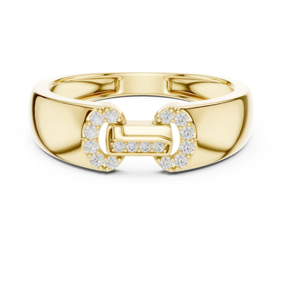 Rose gold minimalist moissanite diamond stacking wedding band by Riora, featuring dainty, elegant jewelry for special occasions.
