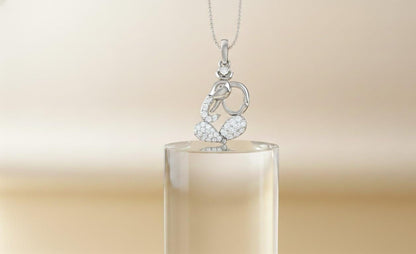 Moissanite Heart Pendant Necklace | Hypoallergenic | Gold, Rose Gold, Silver