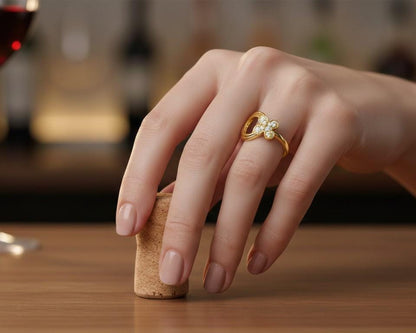 Clover Moissanite Ring | Gold, Rose Gold & Silver | Hypoallergenic Fine Jewelry