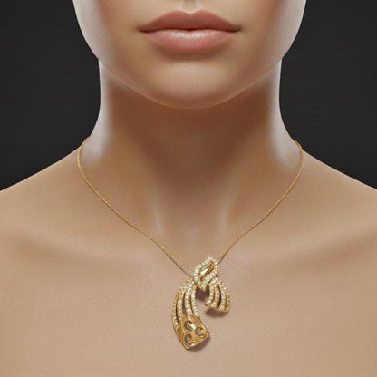 Moissanite Celestial Pendant Necklace | Hypoallergenic Adjustable Chain | Gold, Rose Gold, Silver